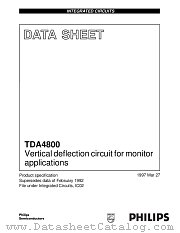 TDA4800 datasheet pdf Philips
