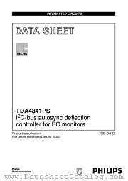 TDA4841PS datasheet pdf Philips