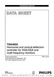 TDA4850 datasheet pdf Philips