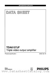 TDA6107JF datasheet pdf Philips