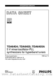 TDA6404 datasheet pdf Philips