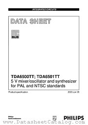 TDA6501TT datasheet pdf Philips