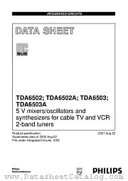 TDA6502ATS/C5 datasheet pdf Philips