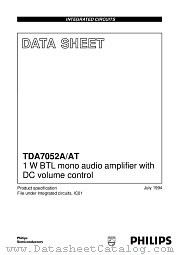 TDA7052A datasheet pdf Philips