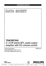 TDA7057AQ datasheet pdf Philips