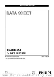 TDA8004AT datasheet pdf Philips