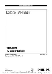 TDA8024TT datasheet pdf Philips