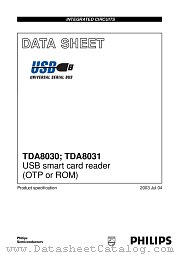 TDA8031 datasheet pdf Philips
