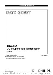 TDA8351 datasheet pdf Philips