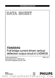 TDA8354 datasheet pdf Philips