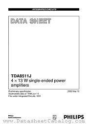 TDA8511 datasheet pdf Philips