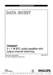 TDA8547T datasheet pdf Philips