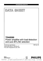TDA8586Q datasheet pdf Philips