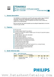 TDA8592J/N3 datasheet pdf Philips