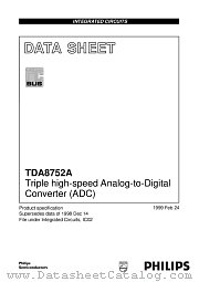 TDA8752A datasheet pdf Philips