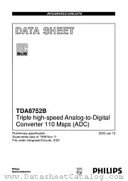 TDA8752B datasheet pdf Philips
