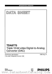 TDA8775G datasheet pdf Philips