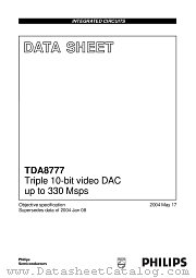TDA8777 datasheet pdf Philips
