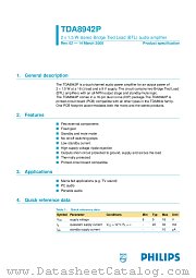 TDA8942 datasheet pdf Philips