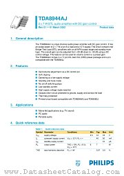 TDA8944A datasheet pdf Philips