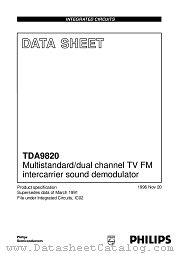 TDA9820T datasheet pdf Philips