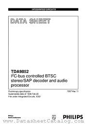 TDA9852H datasheet pdf Philips