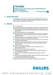 TDA9882TS/V1 datasheet pdf Philips