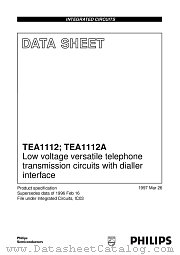TEA1112A datasheet pdf Philips