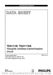 TEA1118M datasheet pdf Philips