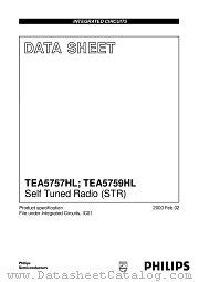 TEA5757HL datasheet pdf Philips