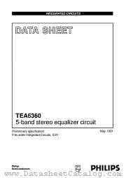 TEA6360 datasheet pdf Philips