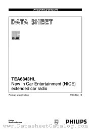 TEA6843 datasheet pdf Philips