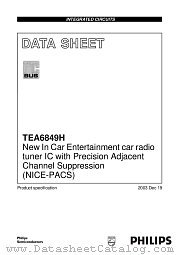 TEA6849 datasheet pdf Philips