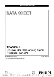 TEA6886 datasheet pdf Philips
