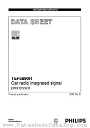 TEF6890H/V2 datasheet pdf Philips