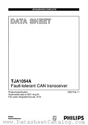 TJA1054AU datasheet pdf Philips
