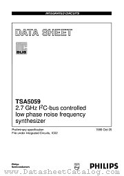 TSA5059T datasheet pdf Philips