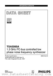 TSA5060A datasheet pdf Philips