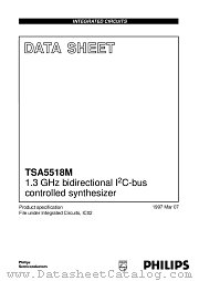 TSA5518M datasheet pdf Philips