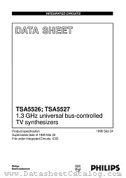 TSA5527 datasheet pdf Philips