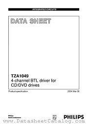TZA1049TH datasheet pdf Philips