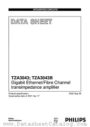 TZA3043 datasheet pdf Philips