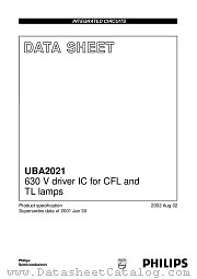 UBA2021 datasheet pdf Philips