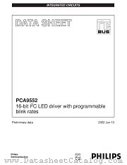 PCA9552 datasheet pdf Philips