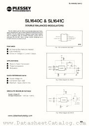 SL1641C datasheet pdf PLESSEY Semiconductors