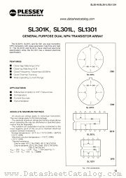 SL1301 datasheet pdf PLESSEY Semiconductors