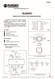 SL6690C datasheet pdf PLESSEY Semiconductors