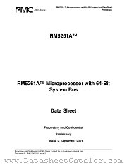RM5261A datasheet pdf PMC-Sierra Inc