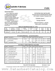 F1074 datasheet pdf Polyfet RF Devices