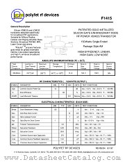 F1415 datasheet pdf Polyfet RF Devices